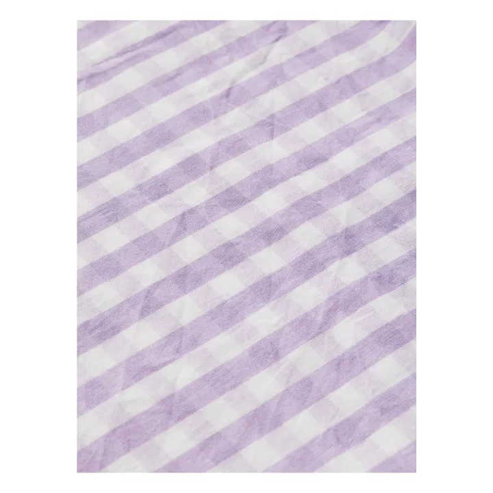 Organic Cotton Vichy Dress  | Lilac- Product image n°1