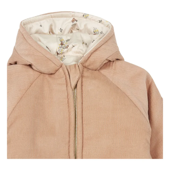 Teddy Organic Cotton Baby Snowsuit | Powder pink- Product image n°1