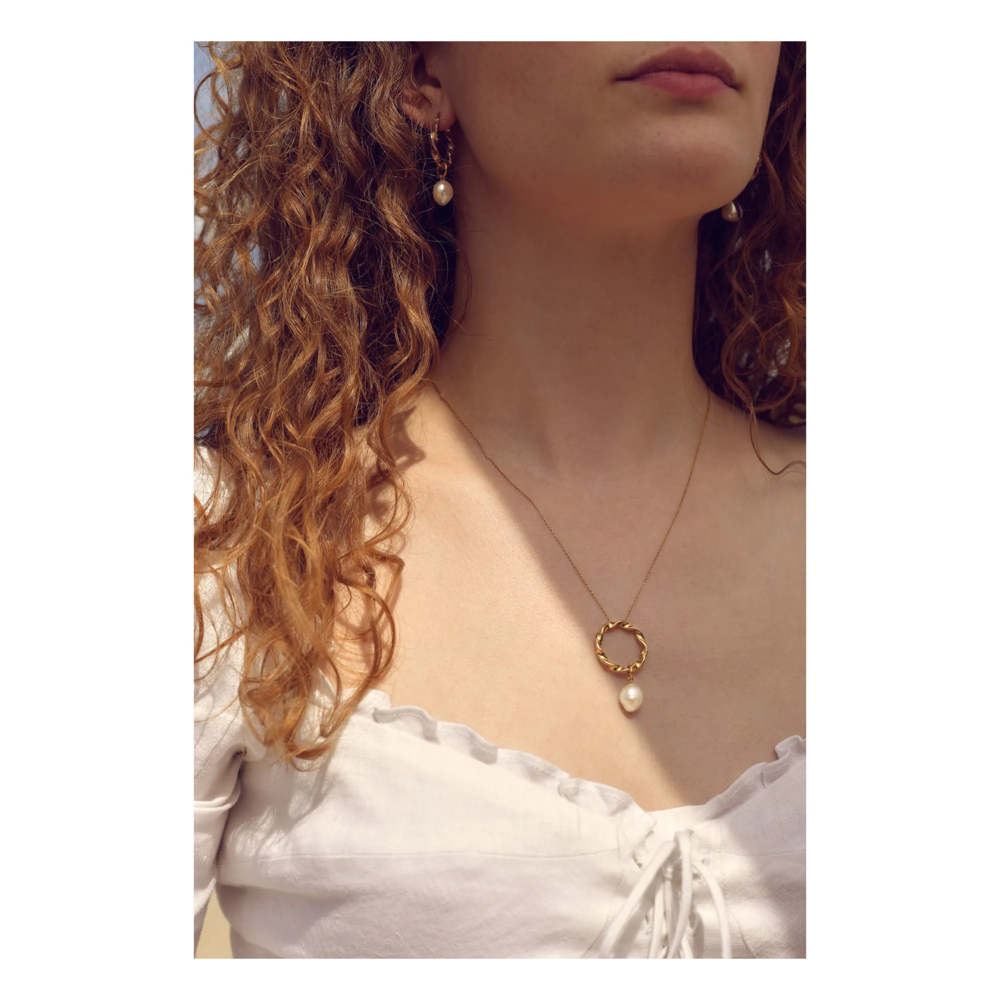 LOUISE DAMAS ルイーズダマス SUZANNE PENDANT NECKLACE Louise Damas - Suzanne - Pendant - Gold | Smallable