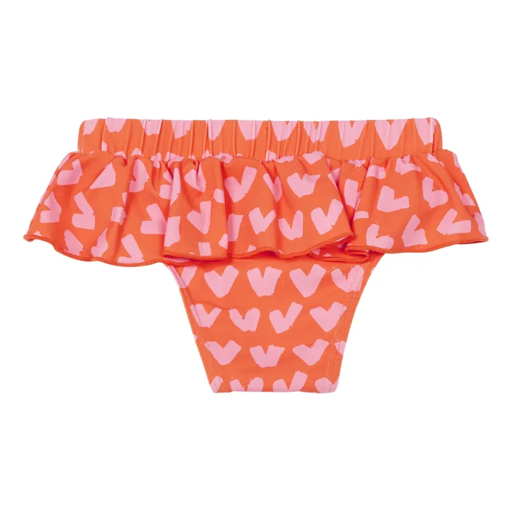 Braguitas de bikini Nylon Reciclado Corazones | Rosa- Imagen del producto n°1
