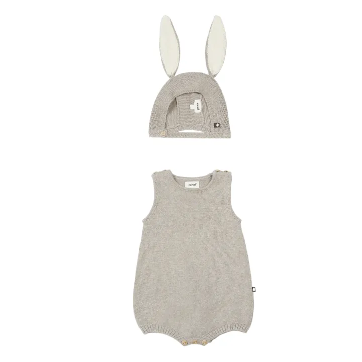 Mono Baby Alpaca Pies Conejo | Gris- Imagen del producto n°0