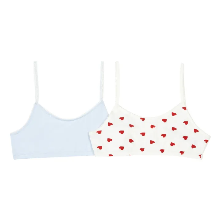 Set of 2 Belamour Organic Cotton Crop-tops  | White- Product image n°0