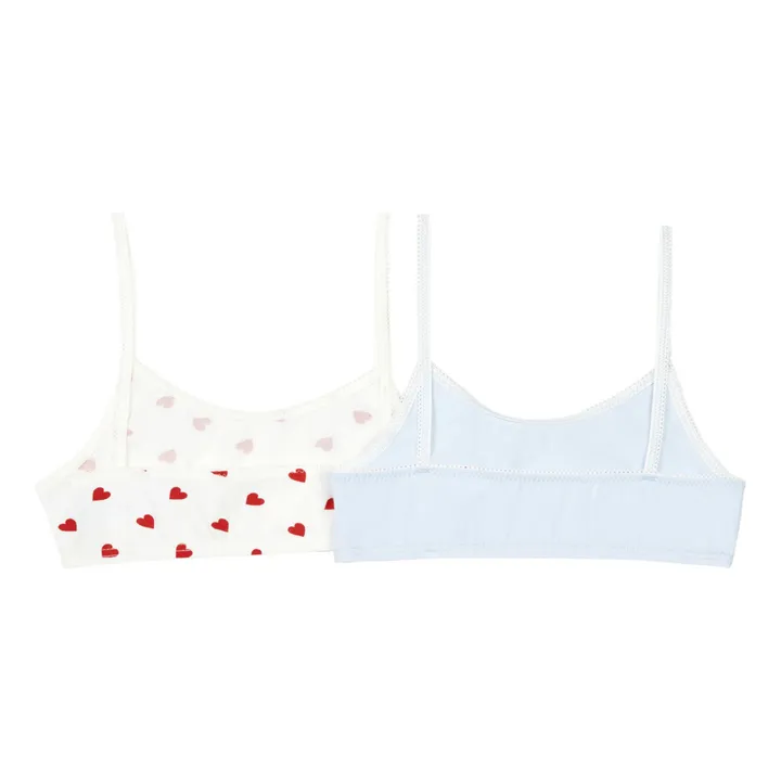 Set of 2 Belamour Organic Cotton Crop-tops  | White- Product image n°1