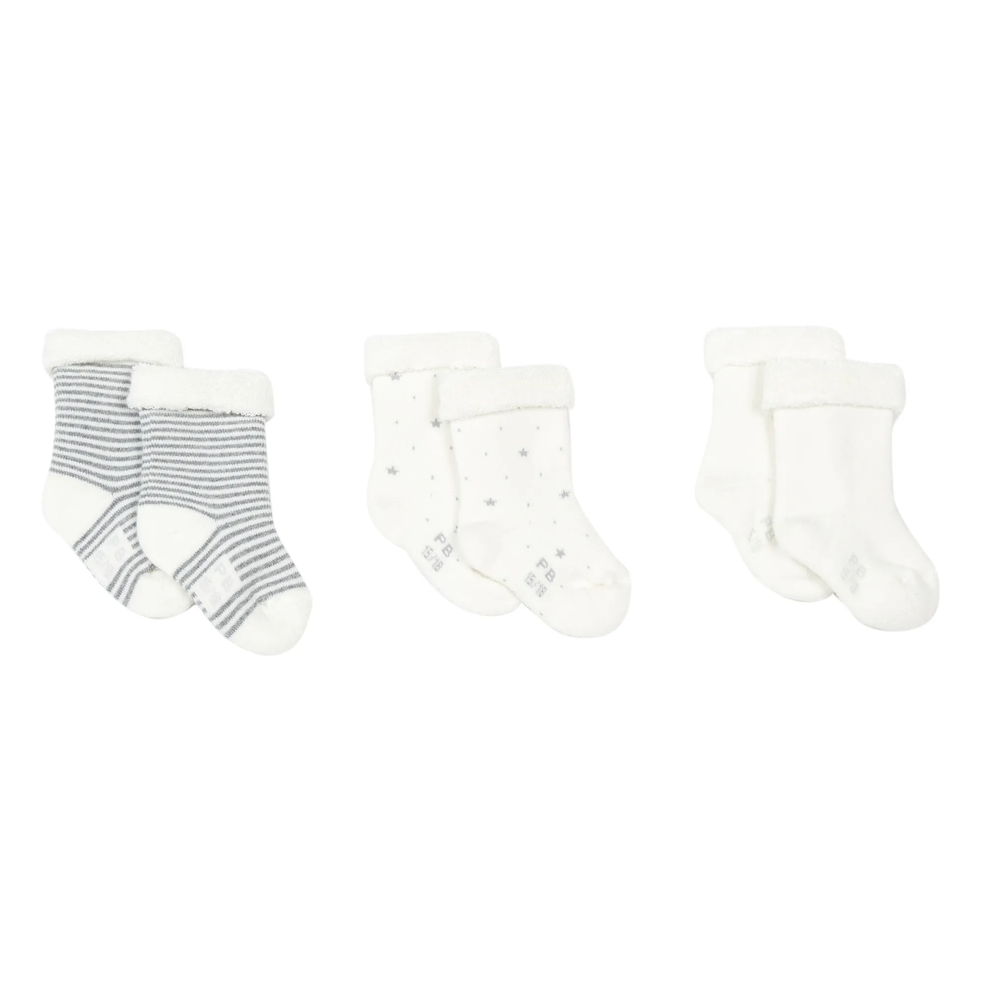 Petit Bateau - Lot 3 Paires Chaussettes Mata Coton Bio (Petit Bateau) - Couverture