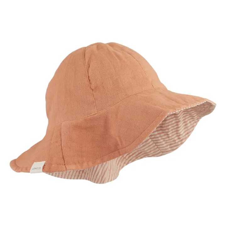 Sombrero Cady Reversible algodón orgánico | Rosa Melocotón- Imagen del producto n°0