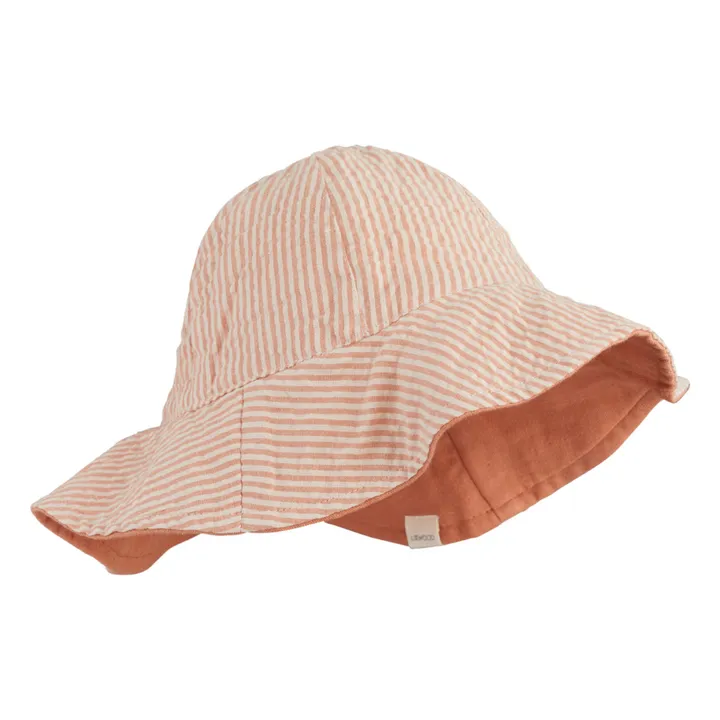Sombrero Cady Reversible algodón orgánico | Rosa Melocotón- Imagen del producto n°2