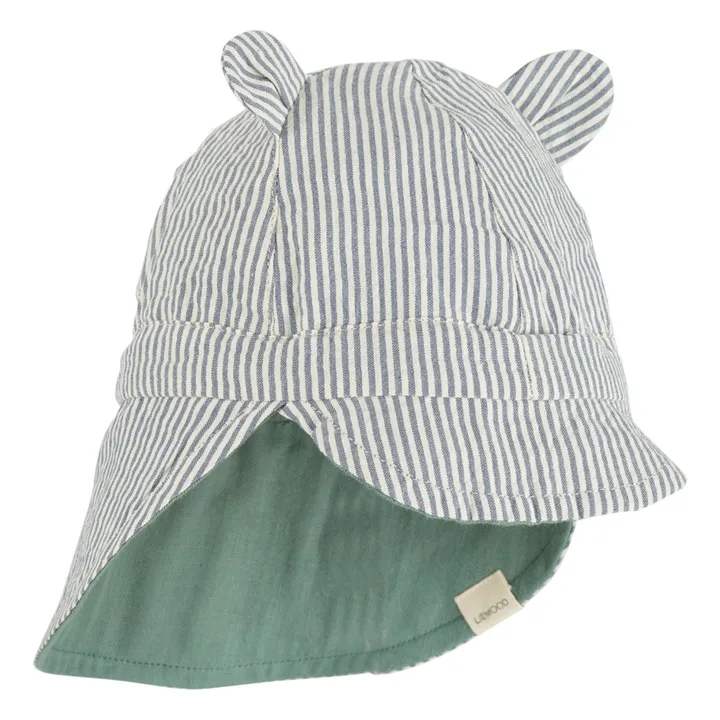 Sombrero Cosmo Reversible algodón orgánico | Gris verdoso- Imagen del producto n°2