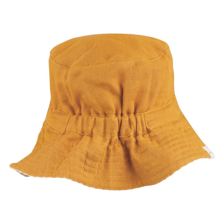 Chapeau Buddy Reversible Coton Bio | Ocre- Image produit n°1