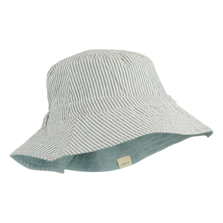 Sombrero Buddy Reversible algodón orgánico | Azul- Imagen del producto n°0
