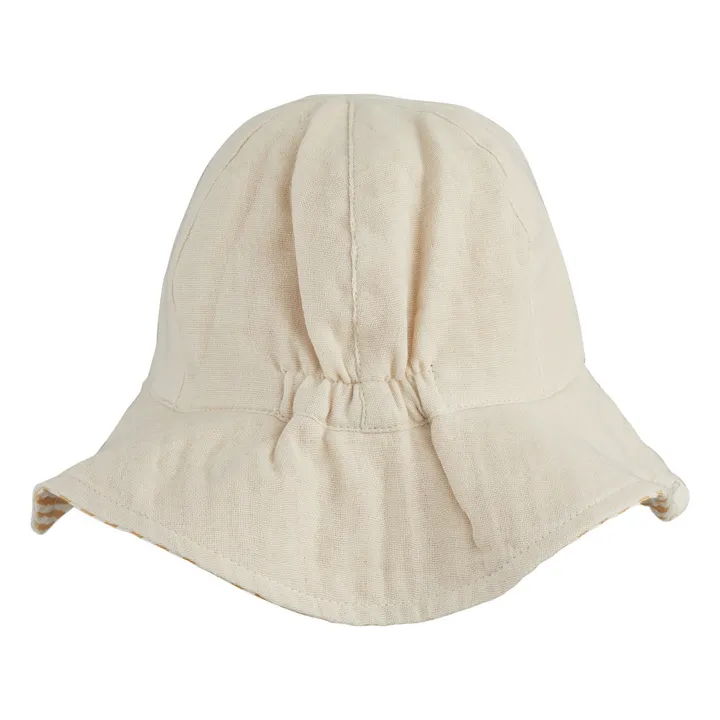 Cady Reversible Organic Cotton Hat  | Cream- Product image n°1