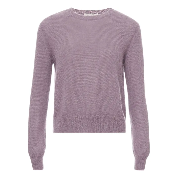 Hill Superkid Mohair and Merino Wool Jumper  | Mauve- Product image n°0