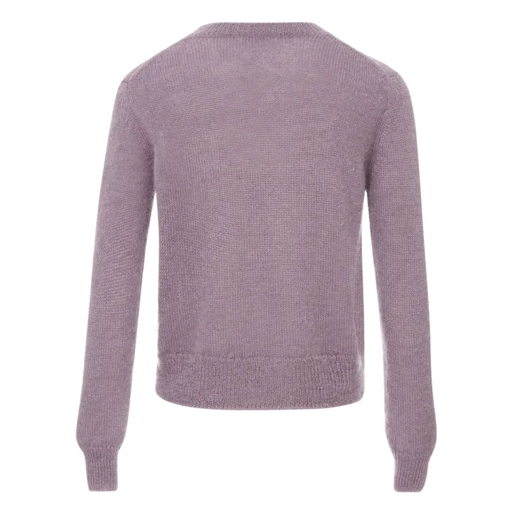 Hill Superkid Mohair and Merino Wool Jumper  | Mauve- Product image n°4