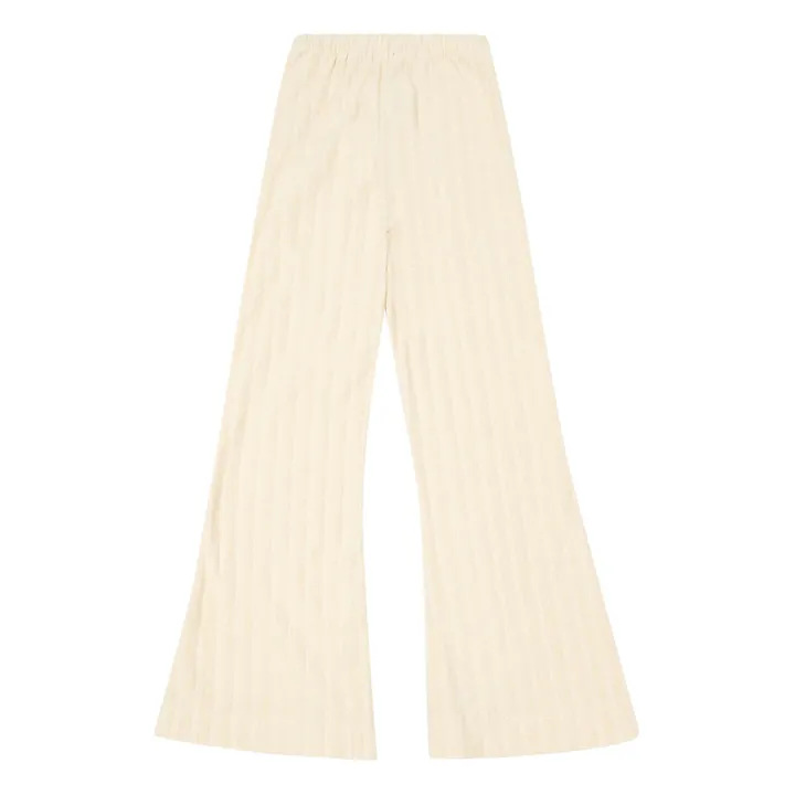Pantalón Terciopelo algodón orgánico Flare | Crudo- Imagen del producto n°3