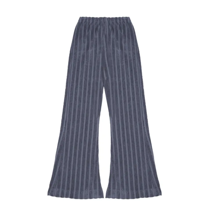Pantaloni in velluto in cotone bio Flare | Blu- Immagine del prodotto n°0