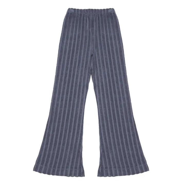 Pantaloni in velluto in cotone bio Flare | Blu- Immagine del prodotto n°1