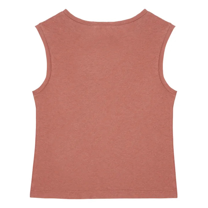 Camiseta sin asas algodón orgánico | Rosa- Imagen del producto n°2