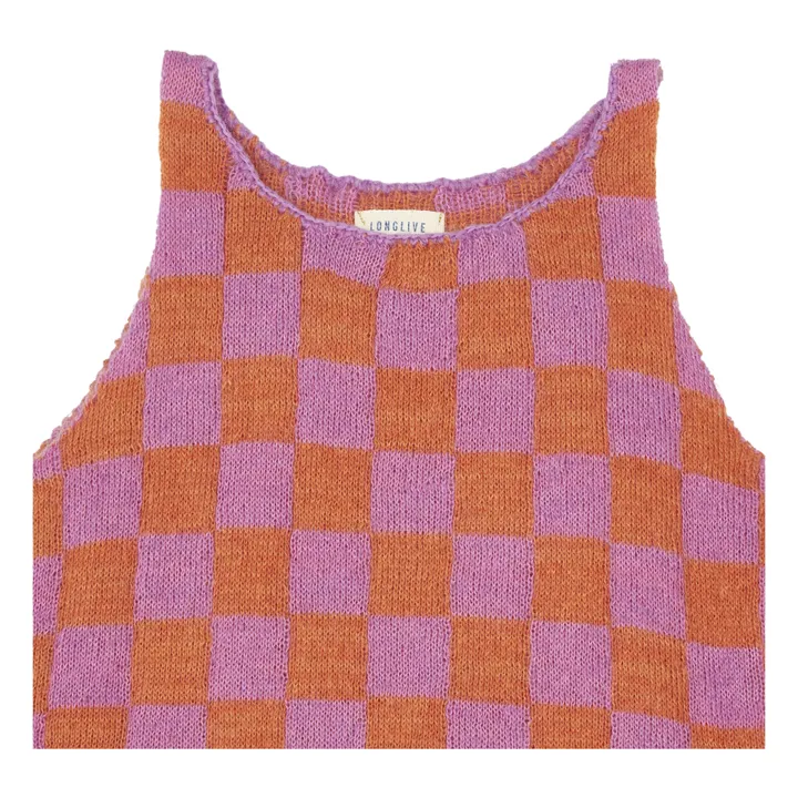 Sleeveless Organic Cotton Cardigan | Pink- Product image n°4
