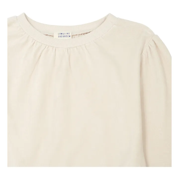 Sweatshirt Velours Bio-Baumwolle | Weiß- Produktbild Nr. 4