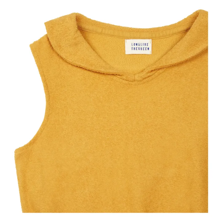 Camiseta sin asas Cuello Barco algodón orgánico | Naranja- Imagen del producto n°5