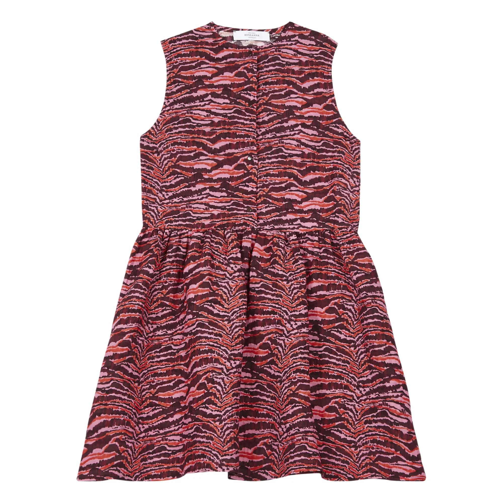 Roseanna Pink Kandinsky Landscape Linen Dress - X Smallable