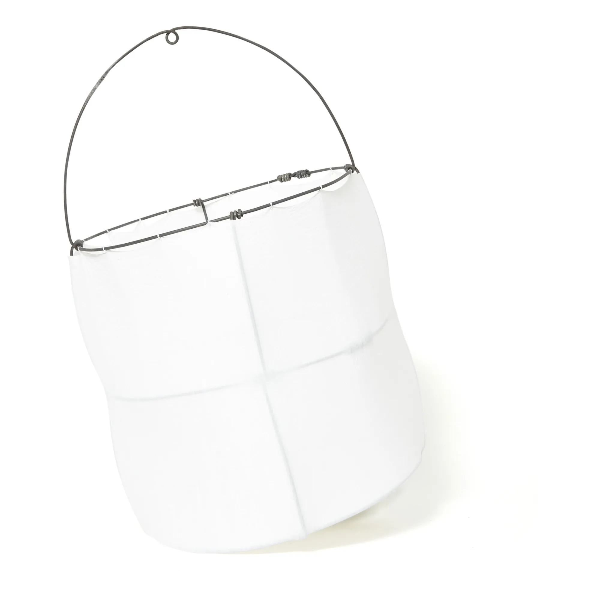 Lampe Koushi en métal et coton | Blanc- Image produit n°2