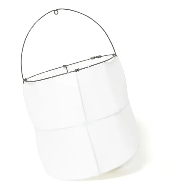 Koushi Metal and Cotton Lamp | White
