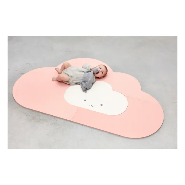Faltbarer Spielteppich Wolke | Mattrosa