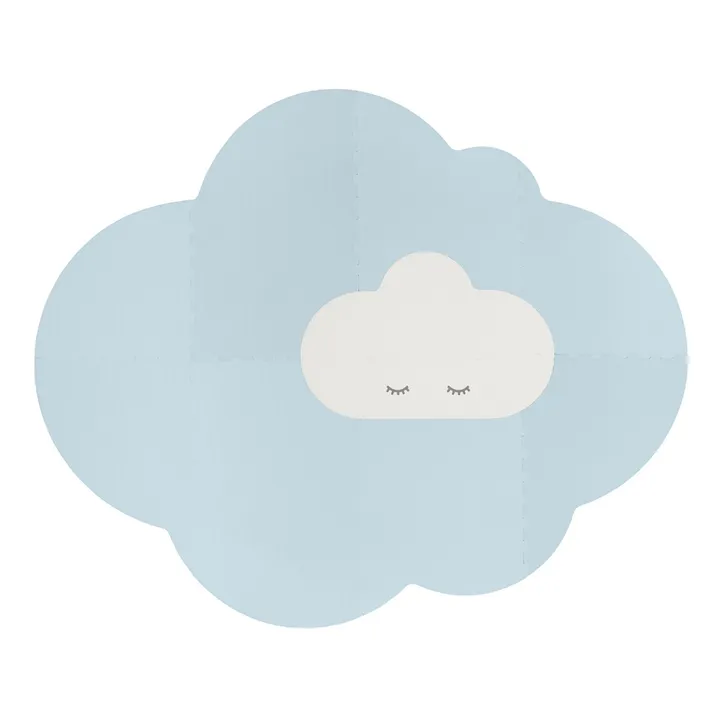 Alfombra de juego plegable Nube  | Azul Cielo- Imagen del producto n°0