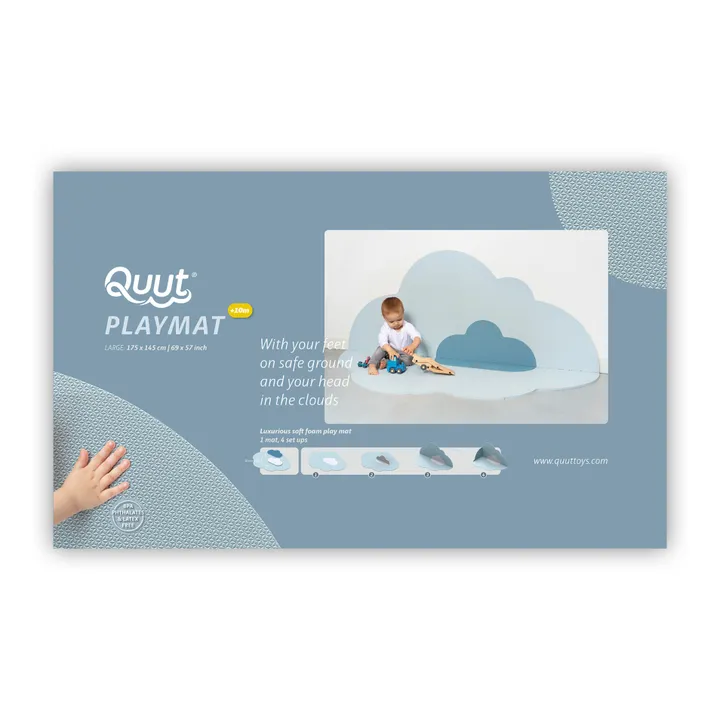 Alfombra de juego plegable Nube  | Azul Cielo- Imagen del producto n°13