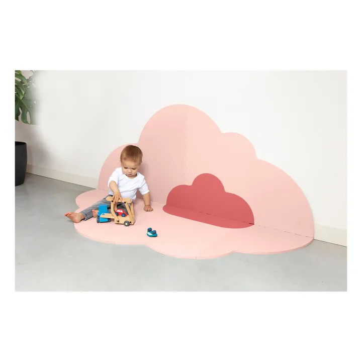 Faltbarer Spielteppich Wolke | Mattrosa- Produktbild Nr. 2