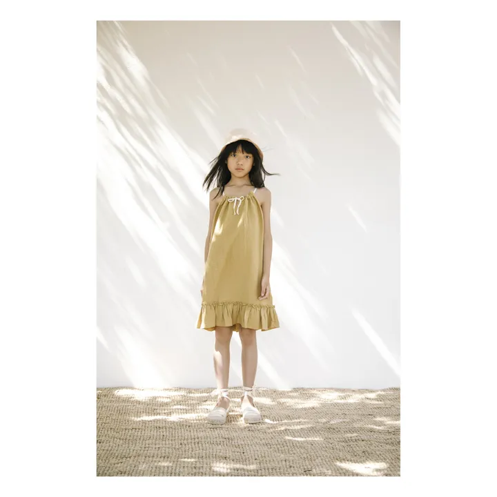 Kleid aus Bio-Baumwolle Cara | Ocker- Produktbild Nr. 1