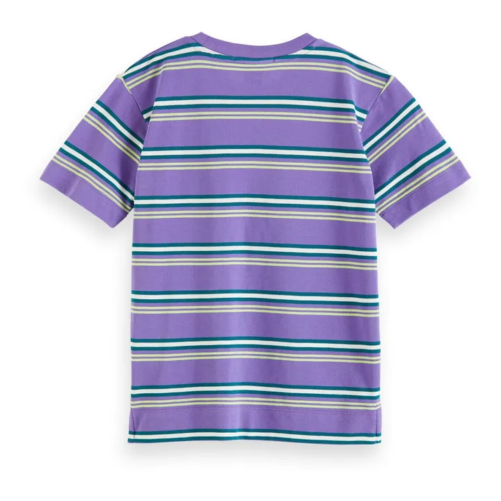 Striped T-Shirt  | Purple- Product image n°3