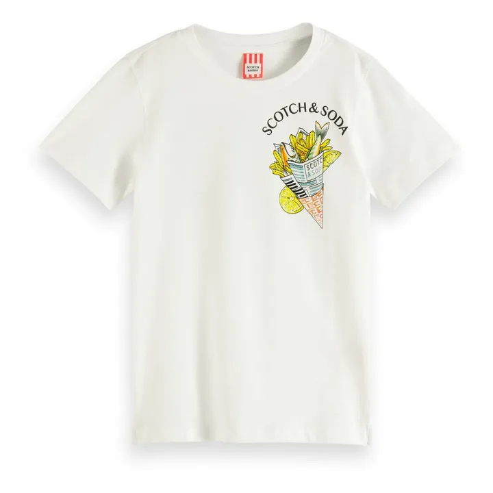 T-Shirt Frite Coton Bio | Blanc- Image produit n°0