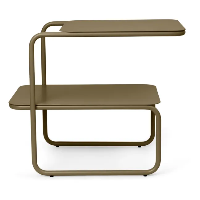 Mesa auxiliar outdoor Level | Verde oliva