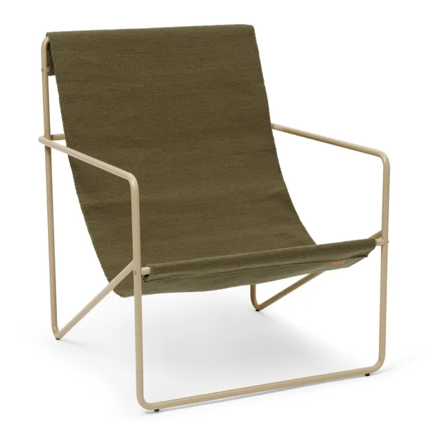 Desert Outdoor Lounge Chair | Olive green