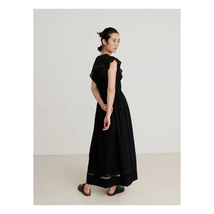 Kleid aus Bio-Baumwolle | Schwarz- Produktbild Nr. 3