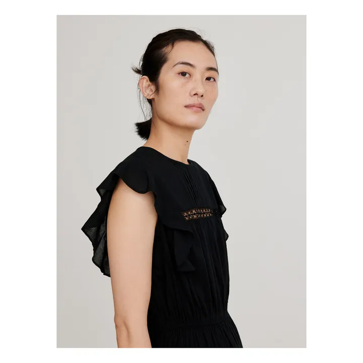 Kleid aus Bio-Baumwolle | Schwarz- Produktbild Nr. 5