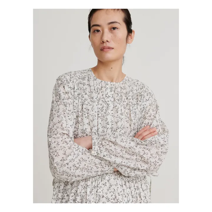 Kleid Shiro aus Bio-Baumwolle | Weiß- Produktbild Nr. 4