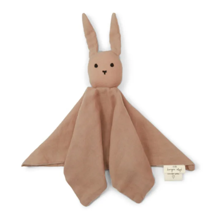 Organic Cotton Sleepy Rabbit Soft Toy | Rouge Brun- Product image n°0