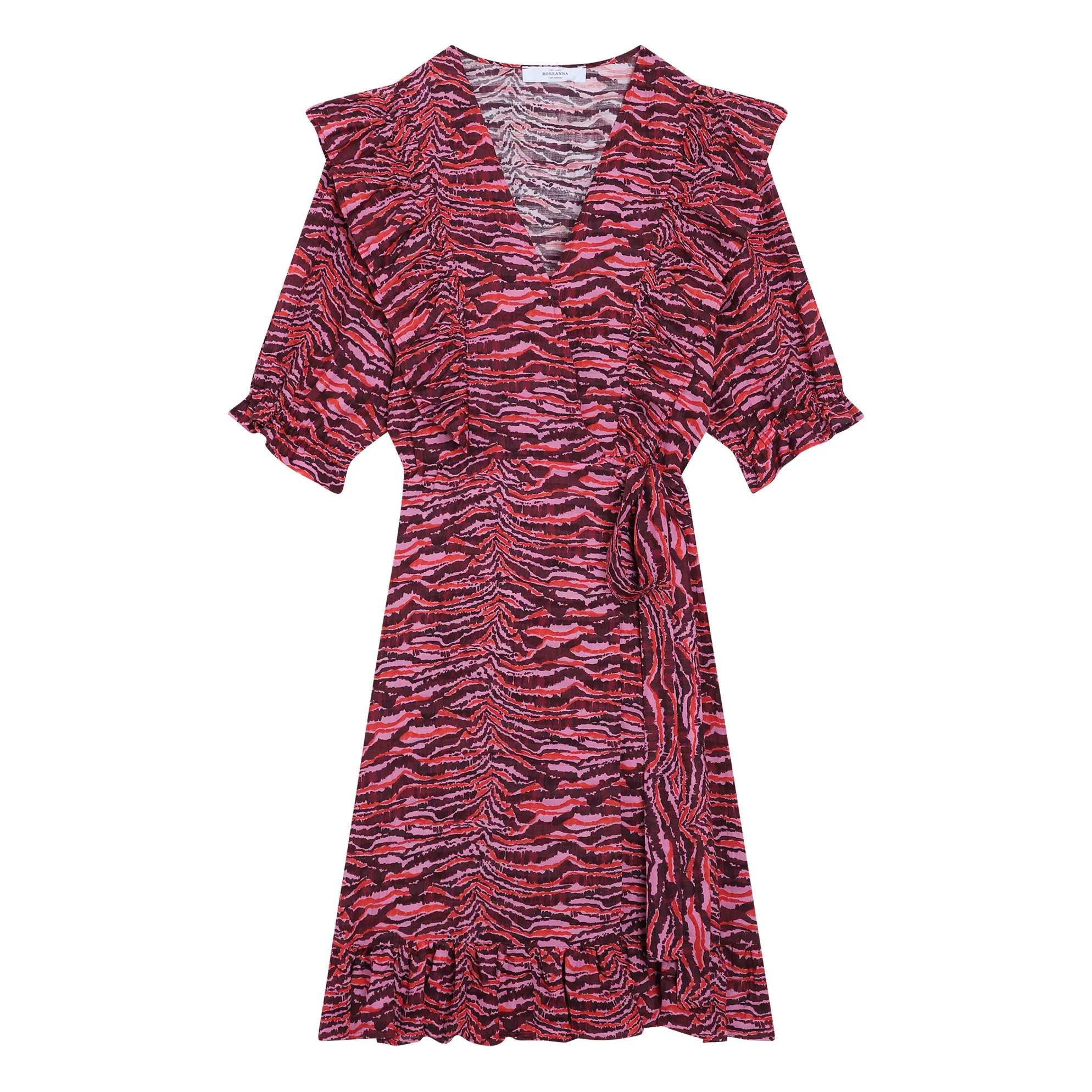 Roseanna Pink Sunny Landscape Linen Dress
