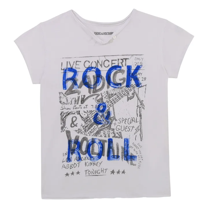 Tシャツ・カットソー ZADIG&VOLTAIRE  HC CONCERT T-SHIRT Black Walk T-shirt Organic Cotton | Zadig&Voltaire