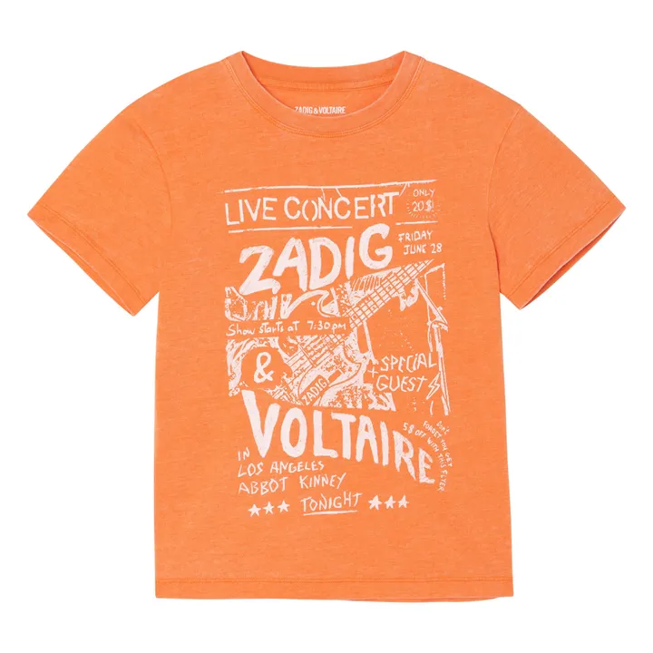T-shirt Live Concert | Arancione- Immagine del prodotto n°0