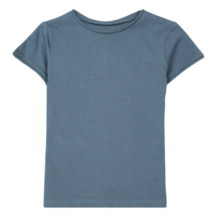 T-Shirt Lyn Coton Bio | Bleu gris- Image produit n°0