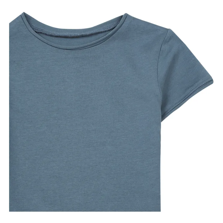 T-Shirt Lyn Coton Bio | Bleu gris- Image produit n°3