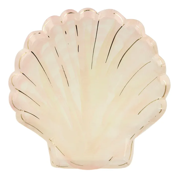 Shell Paper Plates - Set of 8- Product image n°0