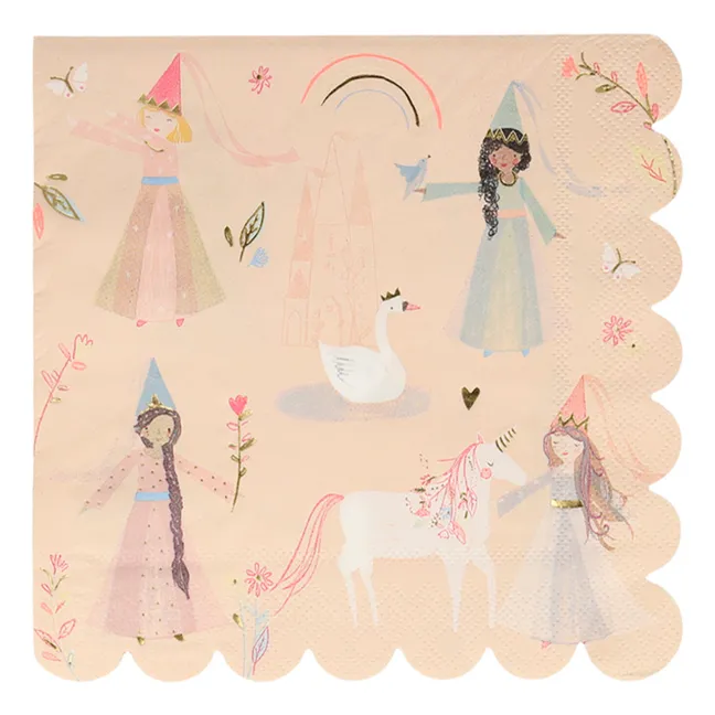 Princess Paper Serviettes - Set of 16