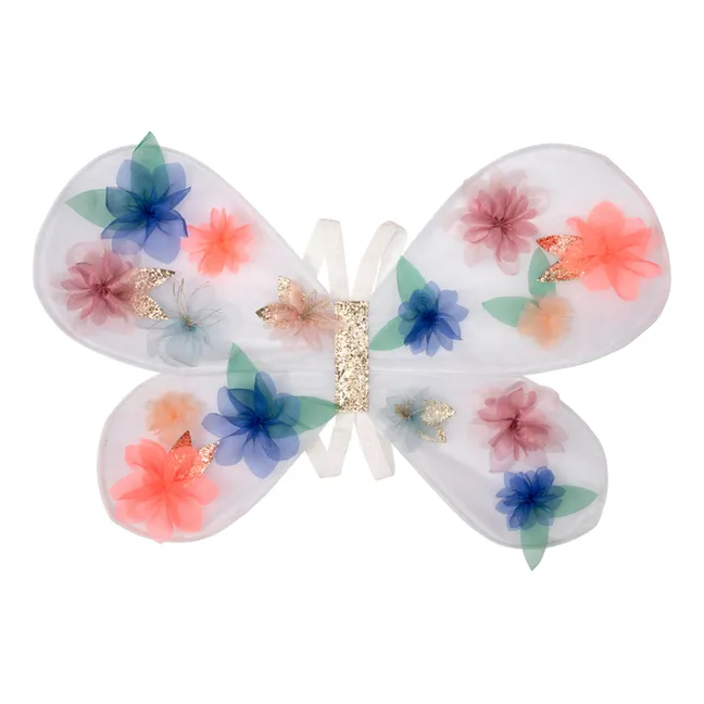 Ali fiorite di organza