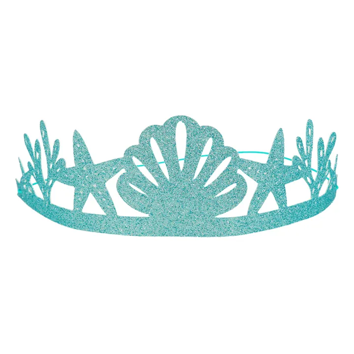 Corona Sirenas con purpurina - Juego de 8- Imagen del producto n°0