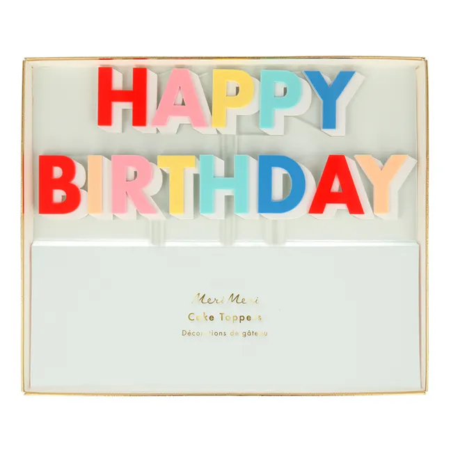 Decoraciones para tartas de cumpleaños Happy Birthday