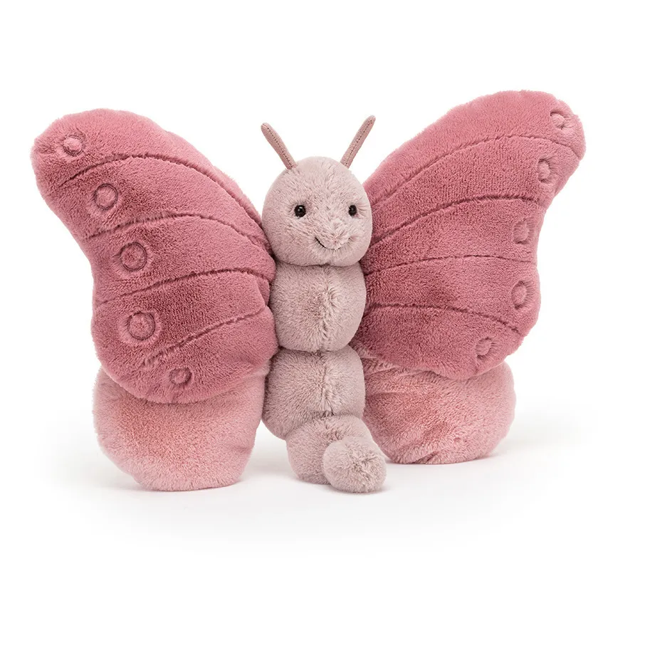 Peluche NICI Farfalla 25 Cm - Collezione Hello Spring - Rosa E Multicolore, Morbidissimo - 44933